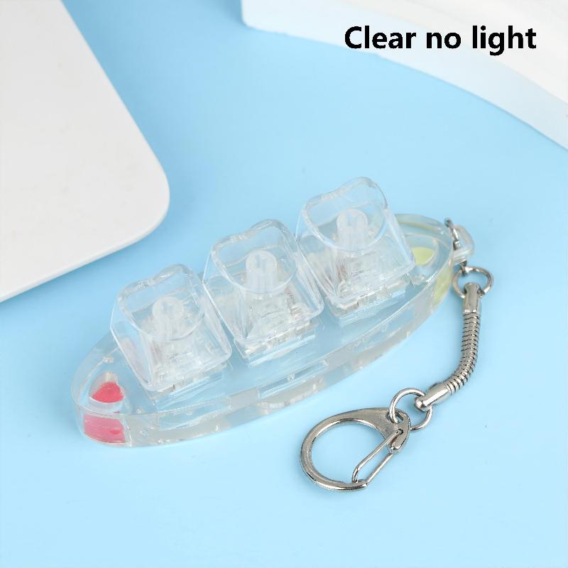 Clear Heart Keyboard Keychain 3 Keys Led Lights Keyboard Stress Relief Keyring Toys Bag Pendant Key Holder Decoration Gifts Clear no light
Clear Heart Keyboard Keychain 3 Keys Led Lights Keyboard Stress Relief Keyring Toys Bag Pendant Key Holder Decoration Gifts Clear no light
