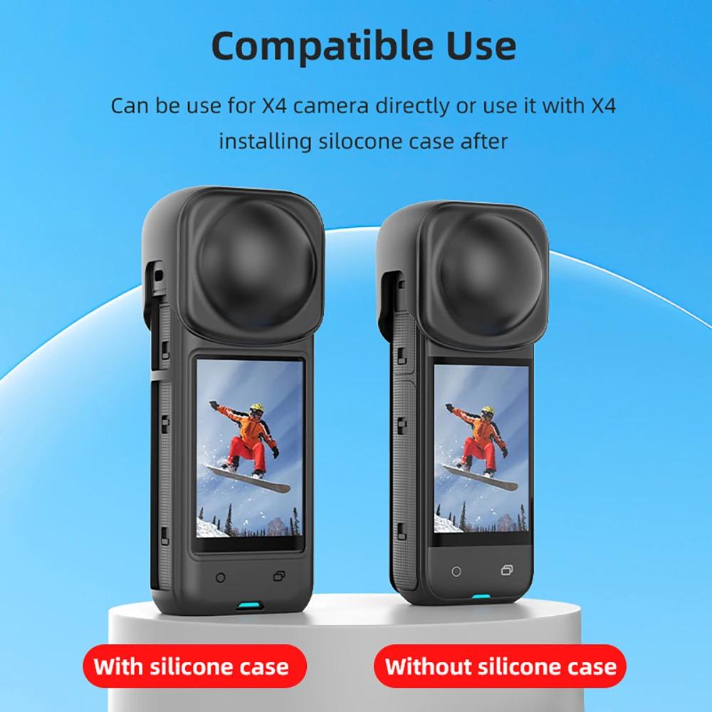 Silicone Lens Cap For Insta360 X5/X4 Panoramic Camera Anti-scratch Protective Cover Anti-fall Dustproof Case Guards Accessory
Silicone Lens Cap For Insta360 X5/X4 Panoramic Camera Anti-scratch Protective Cover Anti-fall Dustproof Case Guards Accessory