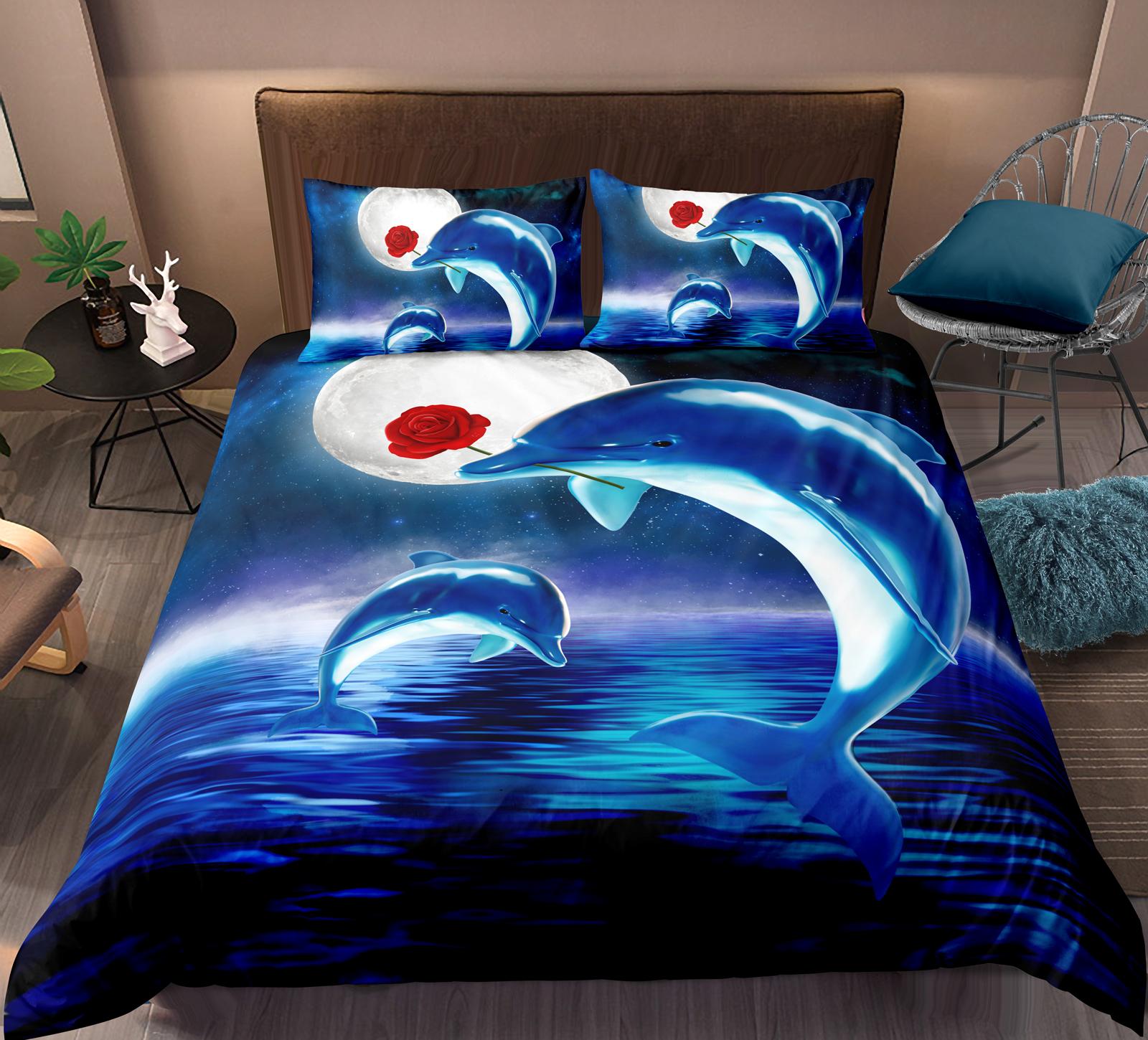 Bedding Set Dolphin Comforter Cover Kids Adult Bed Set Starry Sky Blue ,Can Purchase Pillowcases Duvet Covers or 3-piece Sets Twin&Sham королевский синий
Bedding Set Dolphin Comforter Cover Kids Adult Bed Set Starry Sky Blue ,Can Purchase Pillowcases Duvet Covers or 3-piece Sets Twin&Sham королевский синий