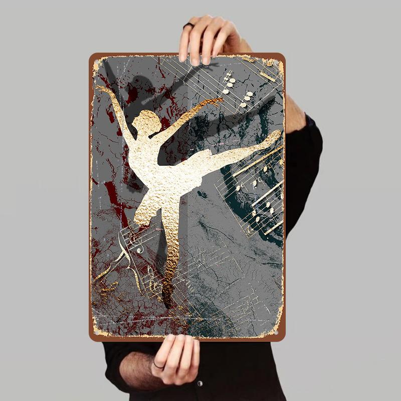 Golden Ballerina Silhouette Metal Wall Art Abstract Musical Notes Decor Modern Home Decorative Hanging 7.9x11.8In(20x30cm)
Golden Ballerina Silhouette Metal Wall Art Abstract Musical Notes Decor Modern Home Decorative Hanging 7.9x11.8In(20x30cm)