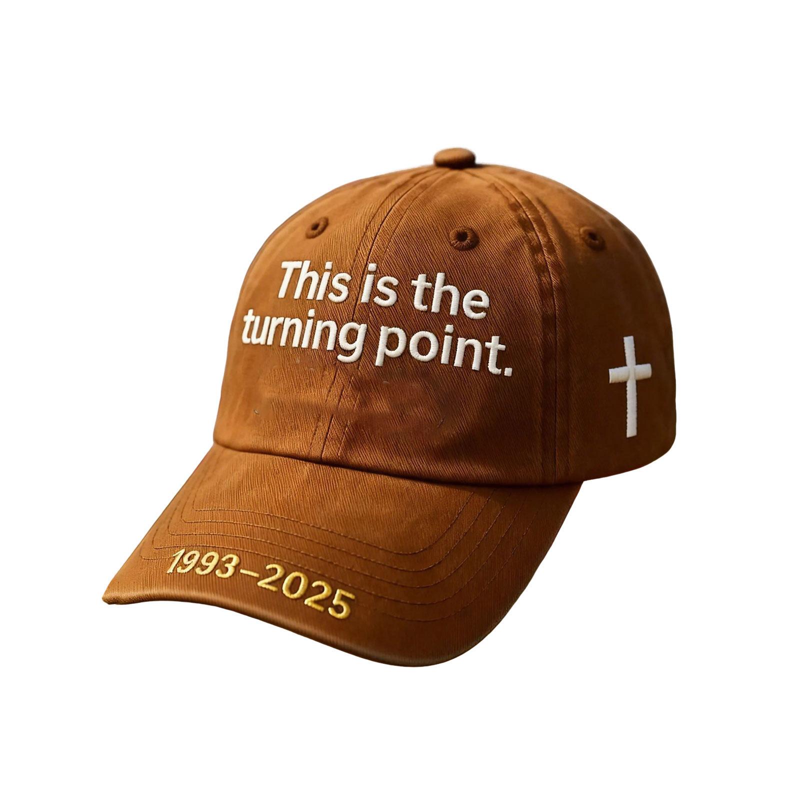 Unisex Baseball Cap with Embroidered This is the Turning Point Print Adjustable Sports Sun Protection Hat Casual Style One Size
Unisex Baseball Cap with Embroidered This is the Turning Point Print Adjustable Sports Sun Protection Hat Casual Style One Size
