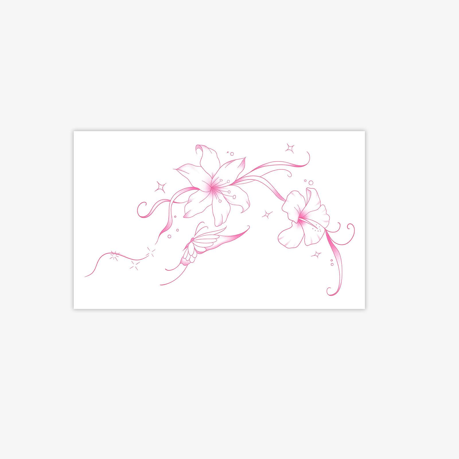 Red Line Flower Butterfly Tattoo Sticker, Waterproof And Long-Lasting Simulation, Girls Clavicle Shoulder And Neck Advanced Tattoo Sticker 11*18
Red Line Flower Butterfly Tattoo Sticker, Waterproof And Long-Lasting Simulation, Girls Clavicle Shoulder And Neck Advanced Tattoo Sticker 11*18