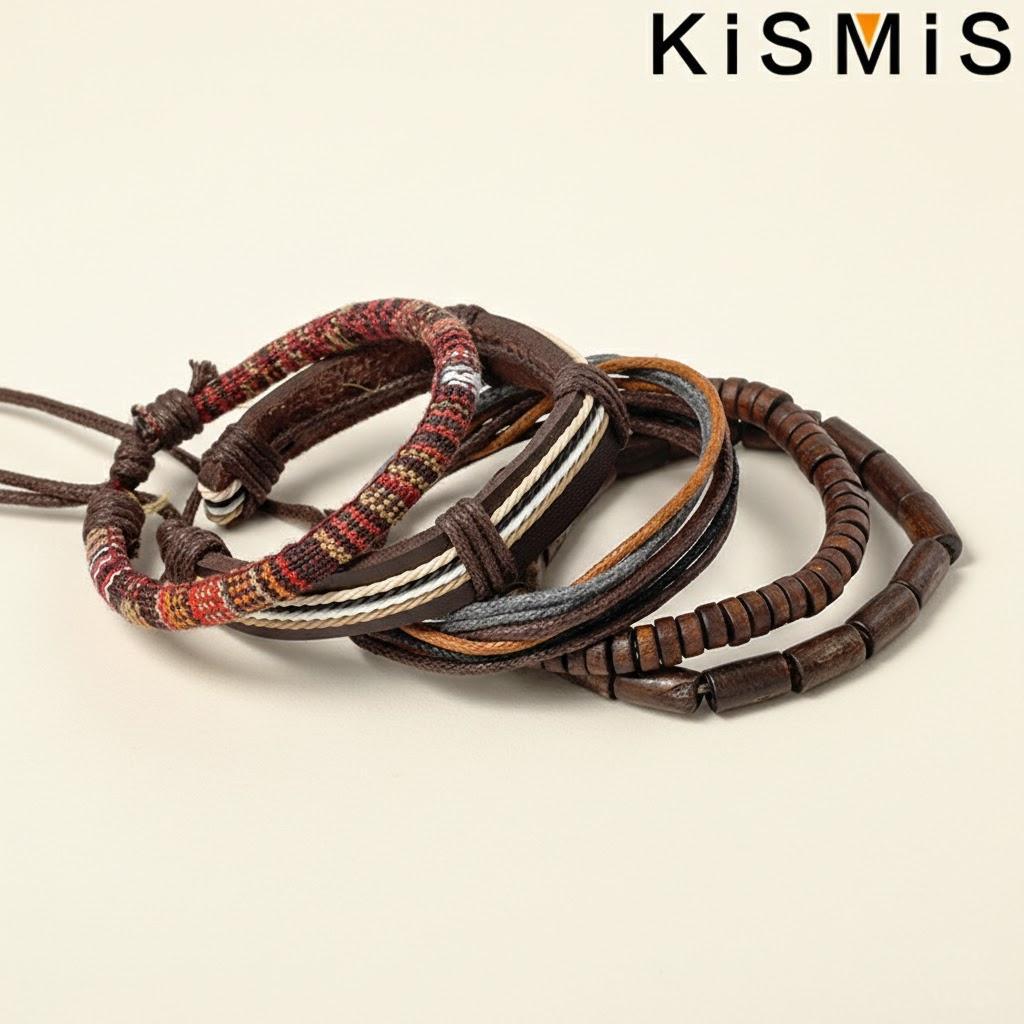 Multilayer Hand Braided Bracelet 5Pcs Set Men Women Flax Rope Wood Beads Ethnic Style Leather Wristband
Multilayer Hand Braided Bracelet 5Pcs Set Men Women Flax Rope Wood Beads Ethnic Style Leather Wristband