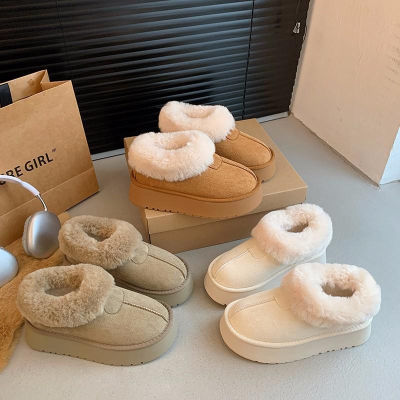 Korean version of thick-soled snow boots will be popular in the winter of 2024. Round head cover feet, fleece short tube, one pedal, Mao Mao b 35
Korean version of thick-soled snow boots will be popular in the winter of 2024. Round head cover feet, fleece short tube, one pedal, Mao Mao b 35