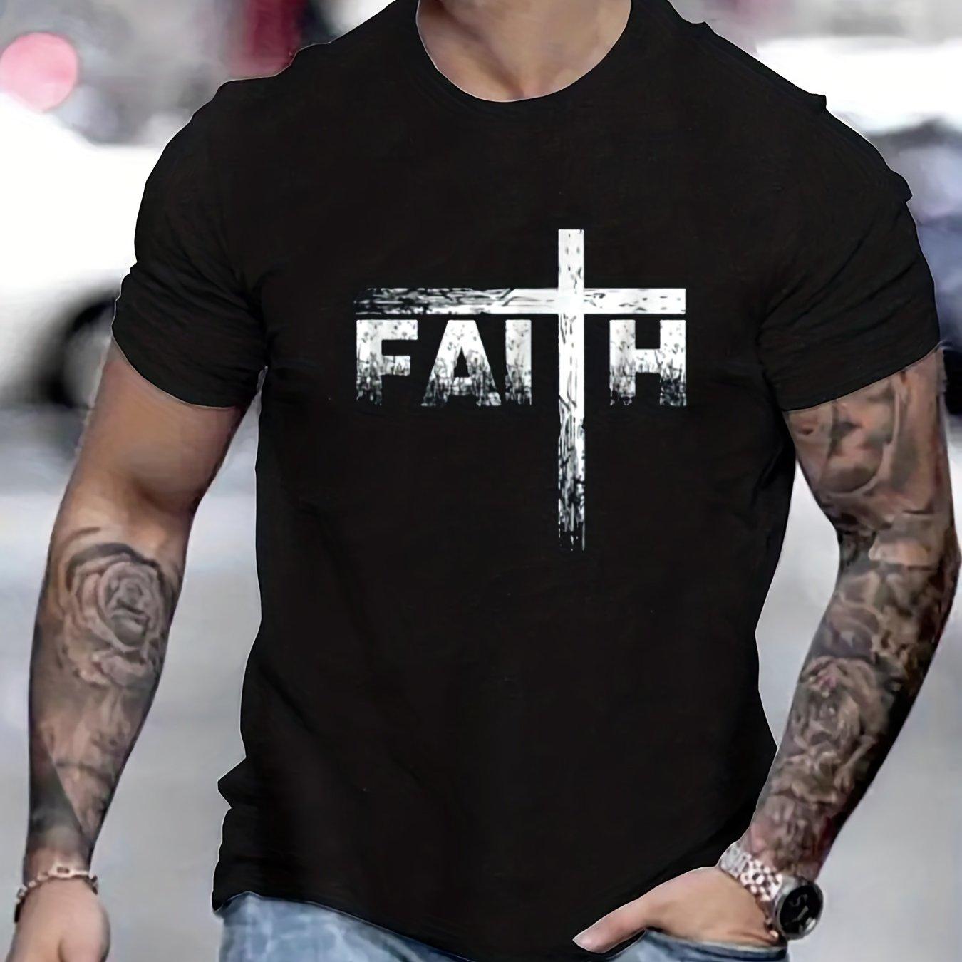 Men s Summer 100% Cotton Faith Print Loose Large Casual Round Neck Short Sleeve T-shirt 5XL різнокольоровий
Men s Summer 100% Cotton Faith Print Loose Large Casual Round Neck Short Sleeve T-shirt 5XL різнокольоровий