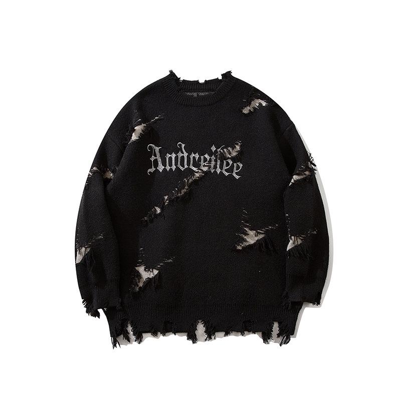 Мужской свитер YWFG в стиле ретро с необработанным краем и буквенным принтом — осень/зима 2024 г., свободный крой, универсальный, круглая горловина, длинный трикотаж, унисекс. M чёрный
Мужской свитер YWFG в стиле ретро с необработанным краем и буквенным принтом — осень/зима 2024 г., свободный крой, универсальный, круглая горловина, длинный трикотаж, унисекс. M чёрный