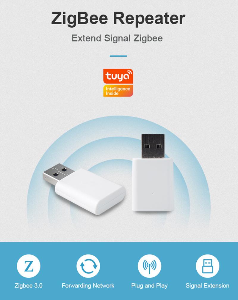 Tuya ZigBee Signal Repeater Zigbee USB Extender For Zigbee Sensors Expand 20-30M Compatible ZigBee Gateway Via Smart Life App Zigbee Extender
Tuya ZigBee Signal Repeater Zigbee USB Extender For Zigbee Sensors Expand 20-30M Compatible ZigBee Gateway Via Smart Life App Zigbee Extender