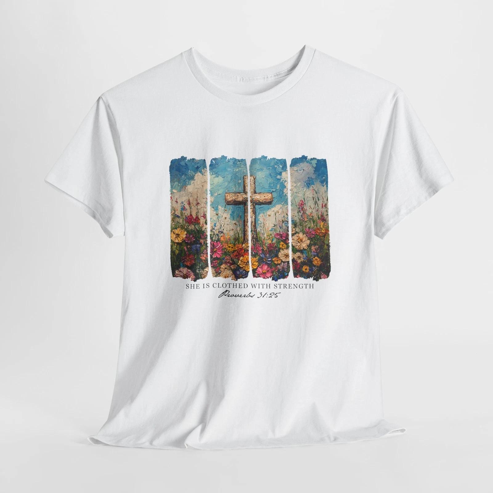 Faith Over Fear Shirt | she is clothed with strength brushstroke | Jesus Christ 4XL
Faith Over Fear Shirt | she is clothed with strength brushstroke | Jesus Christ 4XL