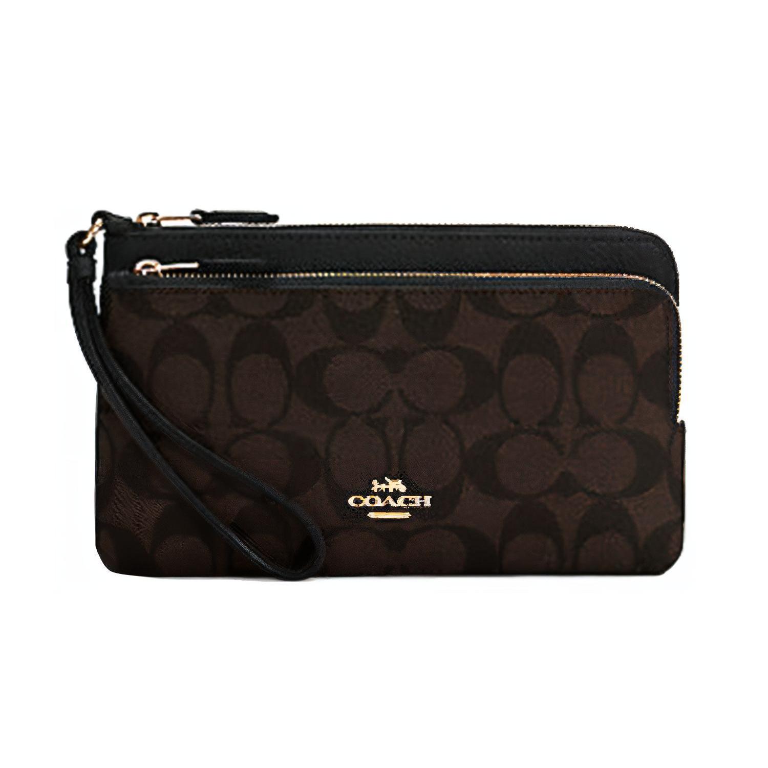 New COACH Double Zip Wallet Leather Paneled Canvas Clutch Card Holder Wallet Medium Women s Black Monogram C5576-IMAA8 20.3*3.3*9.4CM
New COACH Double Zip Wallet Leather Paneled Canvas Clutch Card Holder Wallet Medium Women s Black Monogram C5576-IMAA8 20.3*3.3*9.4CM