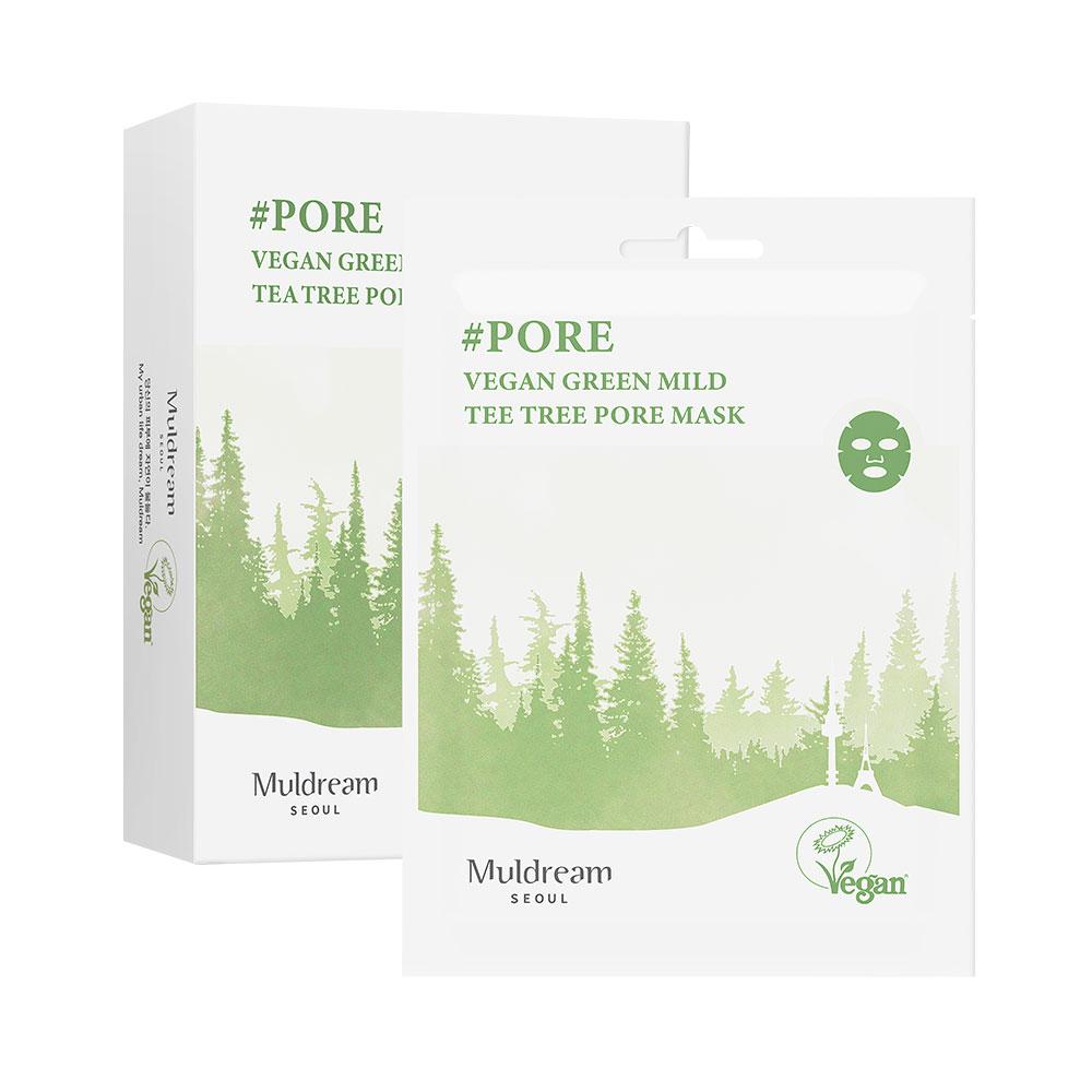 Muldream Vegan Green Mild Tea Tree Pore Mask 10 листов - Корейский уход для проблемной и жирной комбинированной кожи
Muldream Vegan Green Mild Tea Tree Pore Mask 10 листов - Корейский уход для проблемной и жирной комбинированной кожи