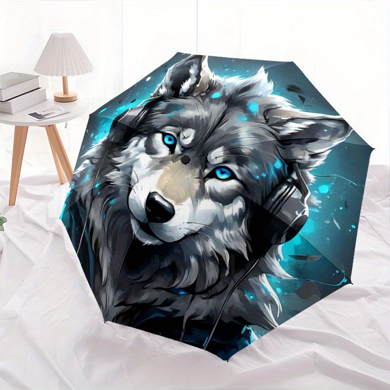 1pc Blue-Eyed Wolf in Headphones Automatic, Cute Cartoon Pattern, Portable Outdoor Umbrella, Holiday Gift for fans.C022
1pc Blue-Eyed Wolf in Headphones Automatic, Cute Cartoon Pattern, Portable Outdoor Umbrella, Holiday Gift for fans.C022