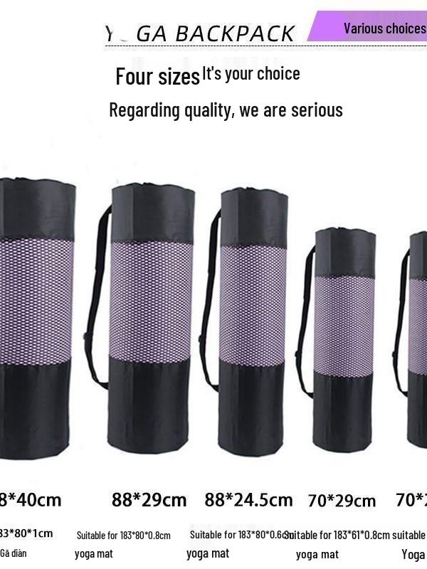 Portable Non-Woven Yoga Mat Bag with Multiple Sizes, Easy Storage, Large Capacity, and Mesh Design 70*24.5 cm
Portable Non-Woven Yoga Mat Bag with Multiple Sizes, Easy Storage, Large Capacity, and Mesh Design 70*24.5 cm