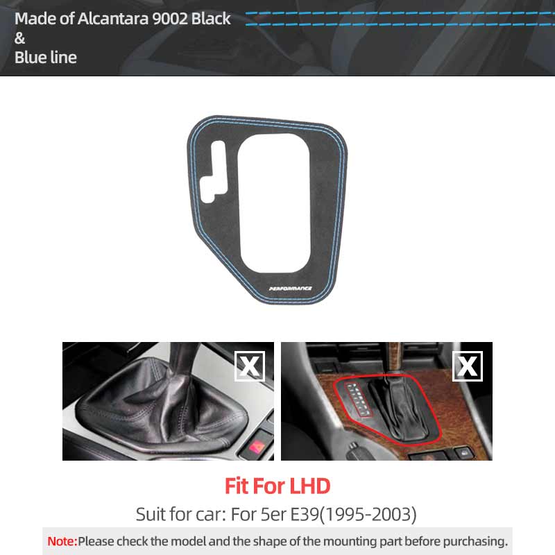 For BMW E39 Series 5 Made of Alcantara Car Interior Center Console Gear Shifter Panel Trim Frame Performance Sticker Accessories Blue LHD
For BMW E39 Series 5 Made of Alcantara Car Interior Center Console Gear Shifter Panel Trim Frame Performance Sticker Accessories Blue LHD