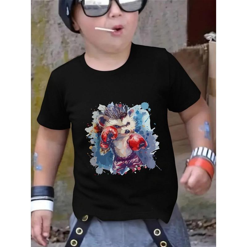 European sizes Boys T-Shirt - Soft & Breathable Everyday Top with Cute Cartoon Graphic, Regular Fit Round Neck Summer Tee for Home and Outdoor 98cm чёрный
European sizes Boys T-Shirt - Soft & Breathable Everyday Top with Cute Cartoon Graphic, Regular Fit Round Neck Summer Tee for Home and Outdoor 98cm чёрный