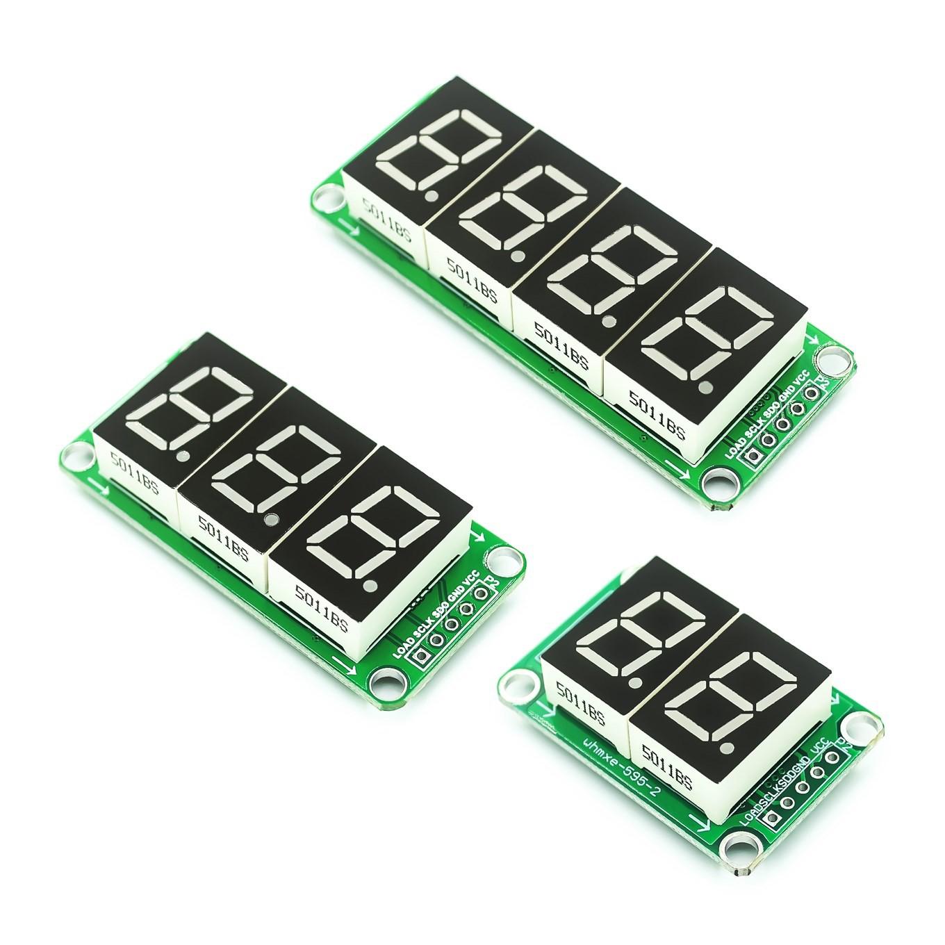 Red 74HC595 Static Driving 2 3 4 Segment Digital Display Module Seamless Can Series 0.5-inch 2-bright Red
Red 74HC595 Static Driving 2 3 4 Segment Digital Display Module Seamless Can Series 0.5-inch 2-bright Red