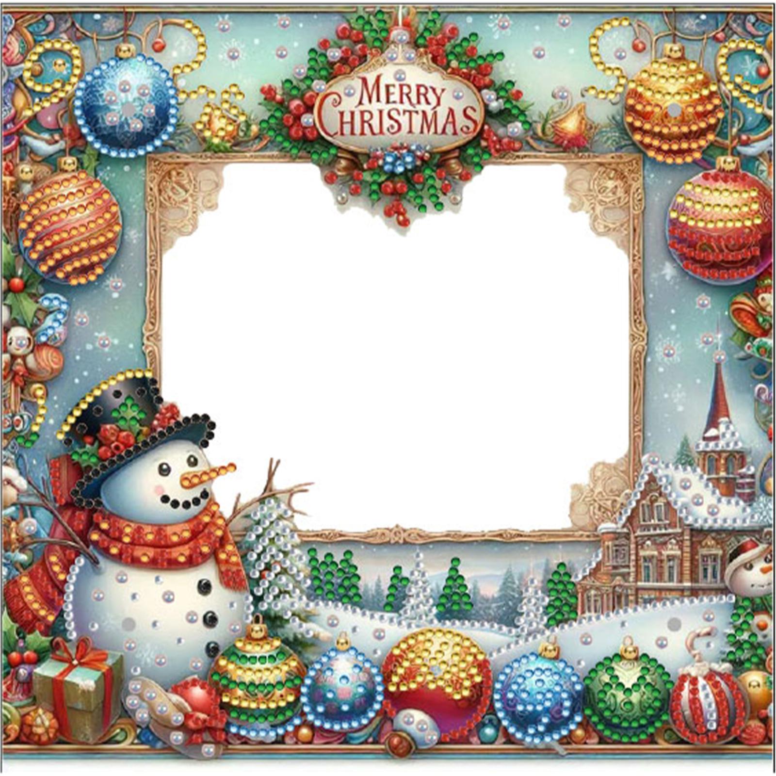 2D Flat DIY Xmas Diamond Painting Photo Frame Partial Drill Christmas Photo Frame Rhinestone Photo Frame for Desktop Decoration
2D Flat DIY Xmas Diamond Painting Photo Frame Partial Drill Christmas Photo Frame Rhinestone Photo Frame for Desktop Decoration