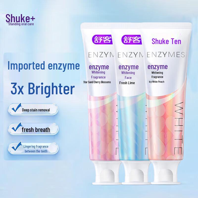 Shuke Enzyme Toothpaste 3-Pack
Shuke Enzyme Toothpaste 3-Pack