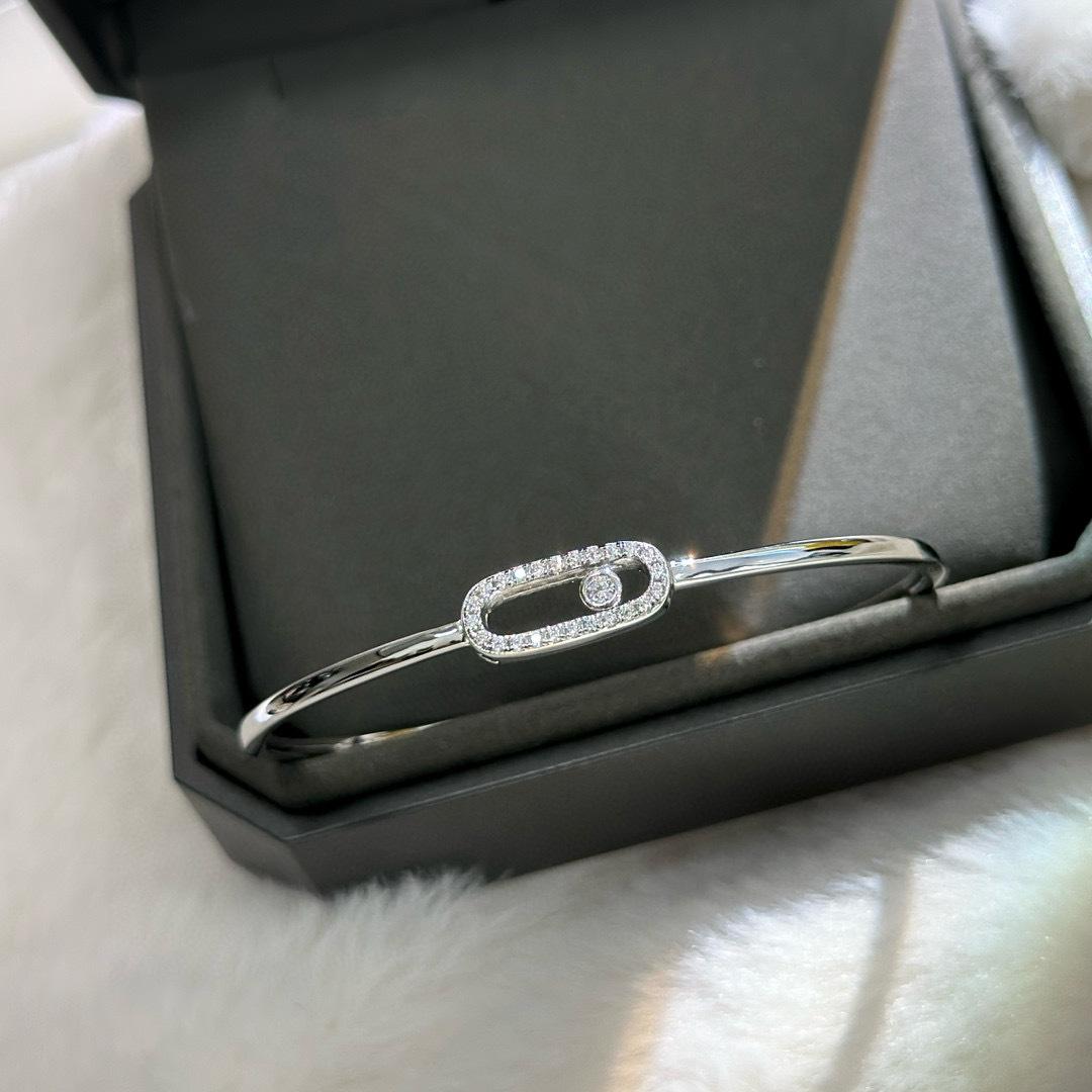 New Vintage 100% Pure 925 Sterling Silver Bangle Pave Aaa Zircconia Ball Bearing Slide Bracelet For Women Luxury Fine Jewelry
New Vintage 100% Pure 925 Sterling Silver Bangle Pave Aaa Zircconia Ball Bearing Slide Bracelet For Women Luxury Fine Jewelry
