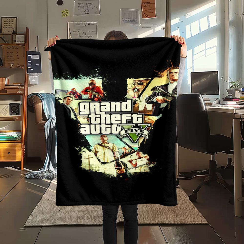 GTA POSTER Print FlAannel Blanket, High quality Comfortable for All Seasons, Home Decor, Warmth and Comfort 80cm x 120cm
GTA POSTER Print FlAannel Blanket, High quality Comfortable for All Seasons, Home Decor, Warmth and Comfort 80cm x 120cm