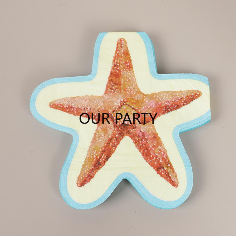 20Pcs/bag Ocean Theme Starfish Shell Paper Napkins Disposable Tissues for Kids Girl Birthday Baby Shower Wedding Party Decor
20Pcs/bag Ocean Theme Starfish Shell Paper Napkins Disposable Tissues for Kids Girl Birthday Baby Shower Wedding Party Decor
