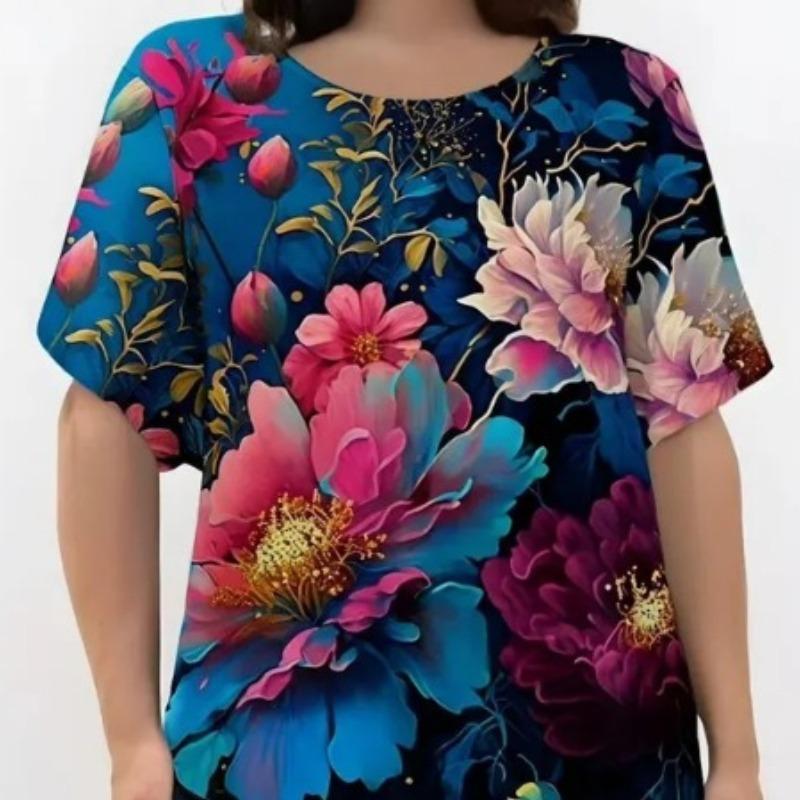 Женская летняя футболка с круглым вырезом и короткими рукавами в сочетании с повседневным топом с 3D цветочным принтом, дышащая и пригодная для машинной стирки, подходит для повседневной носки на открытом воздухе 6XL
Женская летняя футболка с круглым вырезом и короткими рукавами в сочетании с повседневным топом с 3D цветочным принтом, дышащая и пригодная для машинной стирки, подходит для повседневной носки на открытом воздухе 6XL