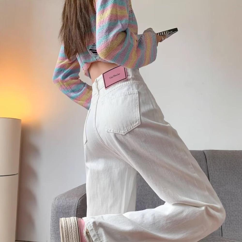 Women s High Waist Light Color Wide Leg Jeans - Spring/Summer 2025 Korean Style, Floor-Length, Slimming, Thin and Versatile Straight Leg Pants L: 155-165CM (109-120 jin)
Women s High Waist Light Color Wide Leg Jeans - Spring/Summer 2025 Korean Style, Floor-Length, Slimming, Thin and Versatile Straight Leg Pants L: 155-165CM (109-120 jin)