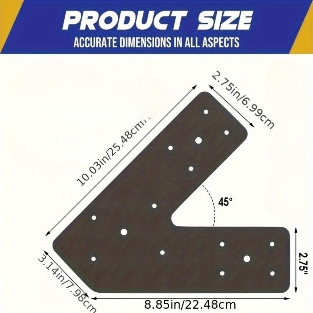 Heavy Duty V T L Shaped Pergola Bracket, Beam Post Repair Plate for House Truss Lumber Furniture Connection, No Screws V-1PC
Heavy Duty V T L Shaped Pergola Bracket, Beam Post Repair Plate for House Truss Lumber Furniture Connection, No Screws V-1PC