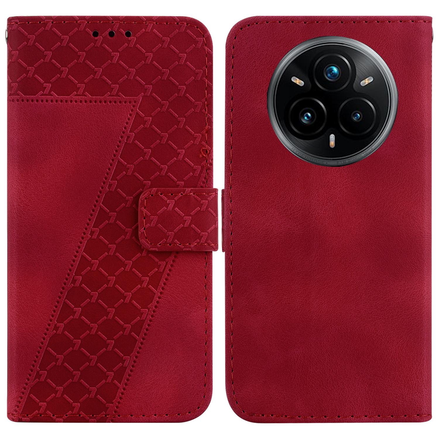 Для Realme 14 Pro+ 5G Чохол-підставка Штампований шкіряний чохол для телефону з 7-подібним візерунком Red
Для Realme 14 Pro+ 5G Чохол-підставка Штампований шкіряний чохол для телефону з 7-подібним візерунком Red