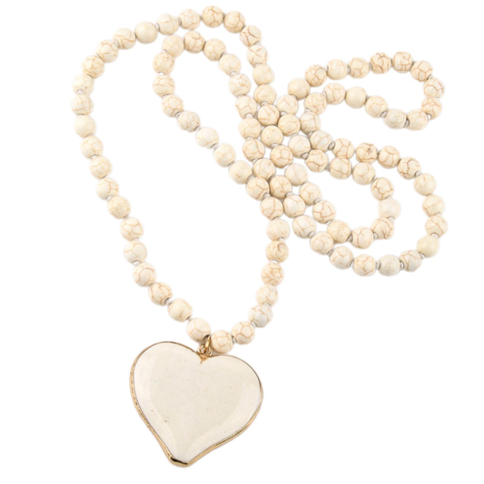 Creative Bohemian Turquoise Necklace with Heart Pendant Women s Vintage Long Sweater Chain Ethnic Neckchain Accessory білий
Creative Bohemian Turquoise Necklace with Heart Pendant Women s Vintage Long Sweater Chain Ethnic Neckchain Accessory білий