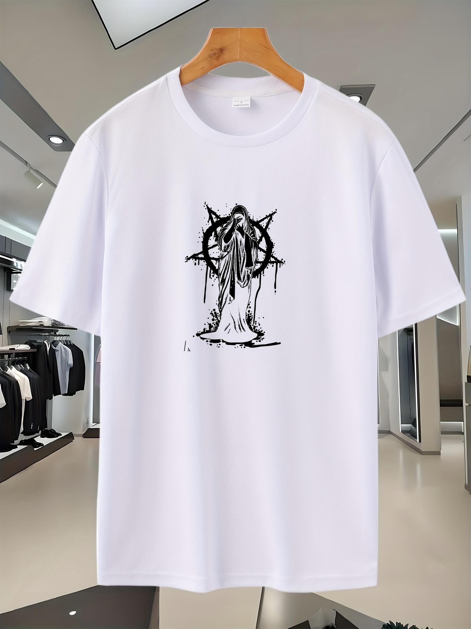 2025 New Sporty Casual Graphic Print T-shirt - Breathable Mesh Short Sleeve Tee with Abstract Star Design S
2025 New Sporty Casual Graphic Print T-shirt - Breathable Mesh Short Sleeve Tee with Abstract Star Design S