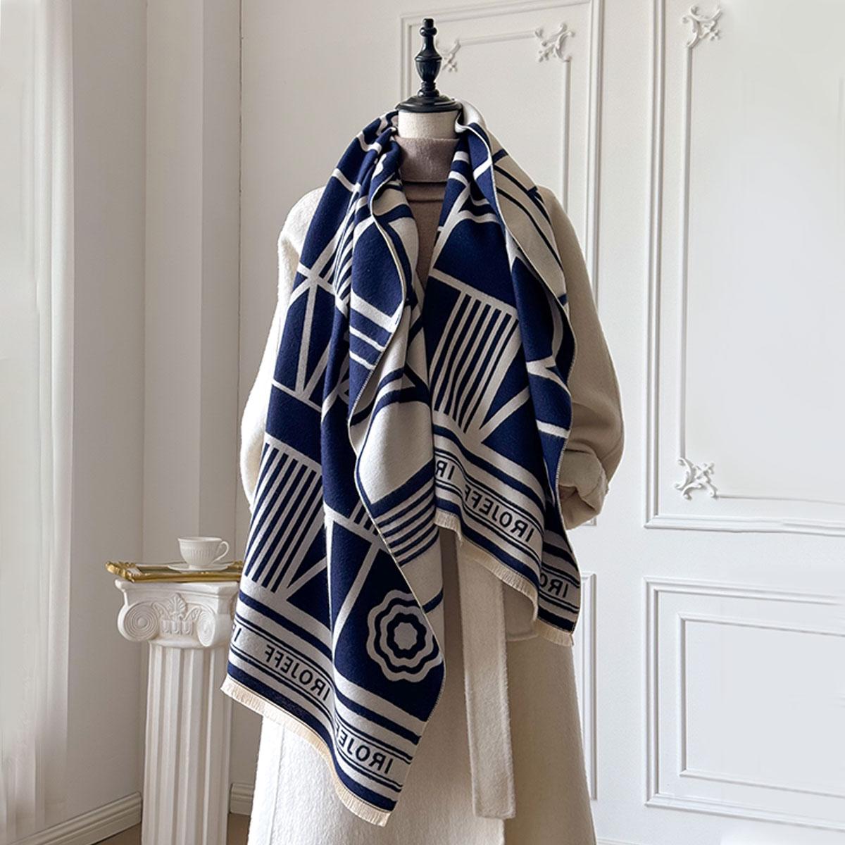 New Brand Elegant Two-Sided Geometric Jacquard Pashmina Scarf - Soft Warm Fringe Shawl, Winter Coldproof Windproof Blanket
New Brand Elegant Two-Sided Geometric Jacquard Pashmina Scarf - Soft Warm Fringe Shawl, Winter Coldproof Windproof Blanket