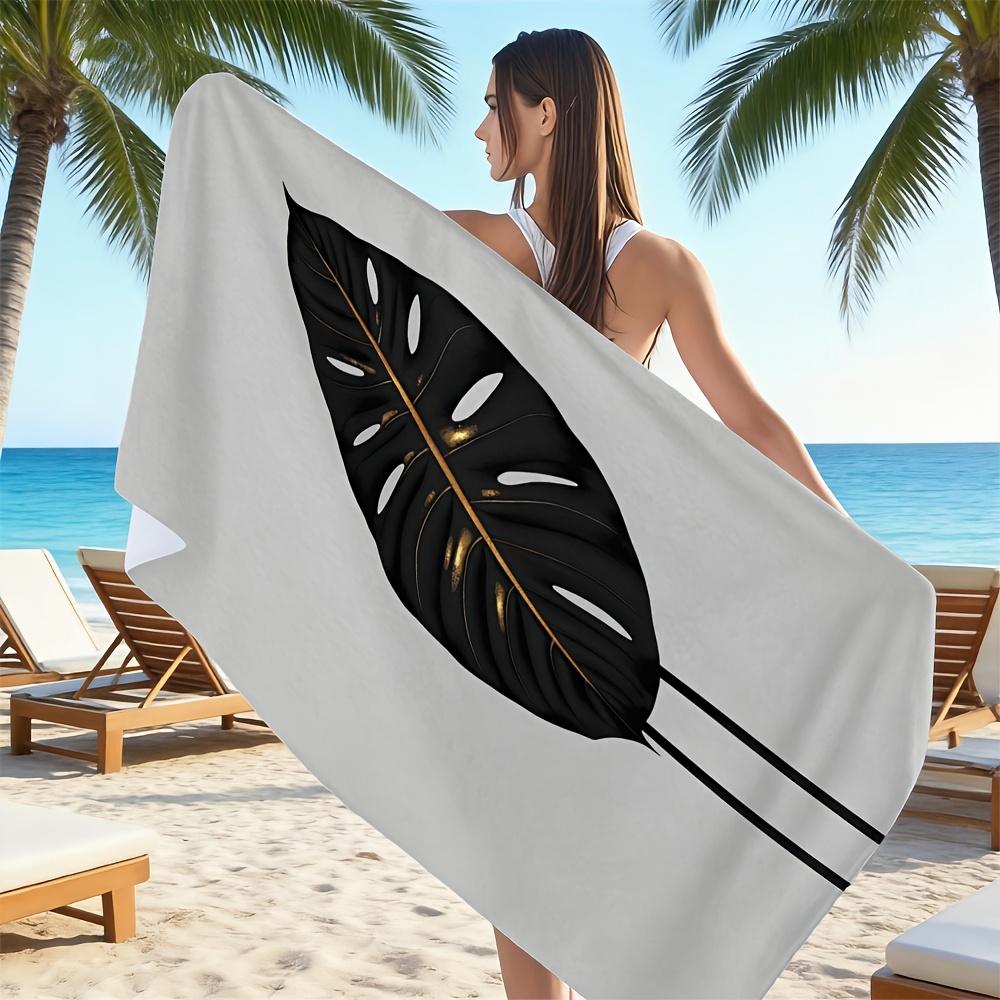 Gold Monstera Beach Towel Single Sided 2DPrint Soft Microfiber Beach Towel Beach Pool Spa Bathroom Tropical Decor Luxurious Gift W30*H60(CM)
Gold Monstera Beach Towel Single Sided 2DPrint Soft Microfiber Beach Towel Beach Pool Spa Bathroom Tropical Decor Luxurious Gift W30*H60(CM)