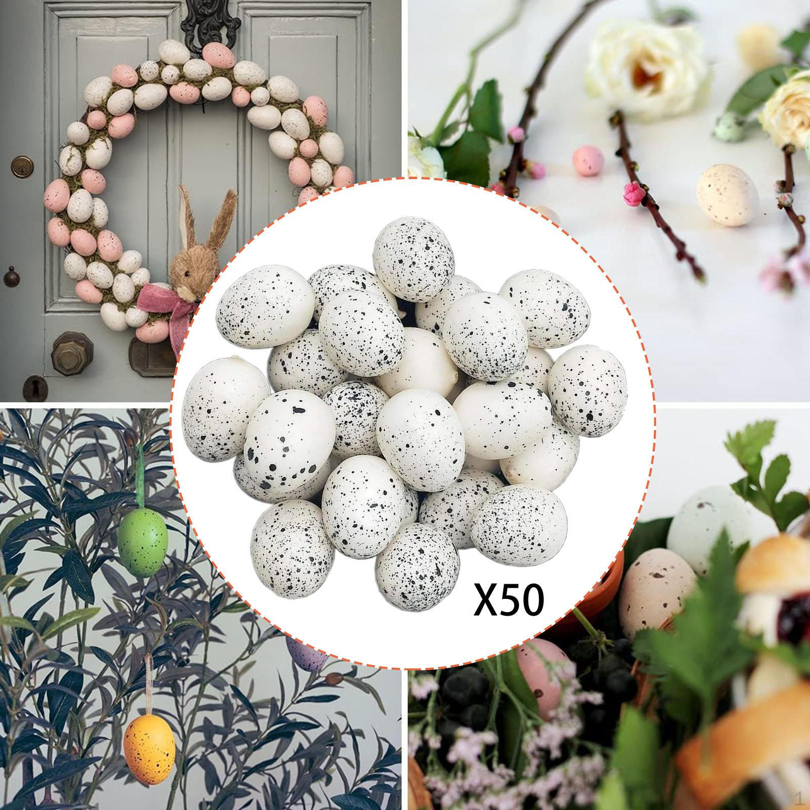 50x Artificial Bird Eggs Speckled Foam Easter Decor,Party Decorations,DIY Crafts Photography
50x Artificial Bird Eggs Speckled Foam Easter Decor,Party Decorations,DIY Crafts Photography