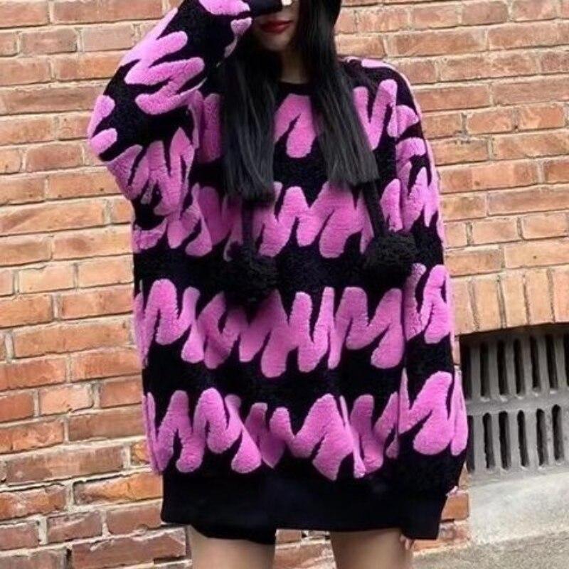 Свитер Пуловер Осень и Зима 2022 Новое Флокирование Письмо Цвет Контраст Премиум Свитер Женщины Свободный Сутулый Свитер Женский
Свитер Пуловер Осень и Зима 2022 Новое Флокирование Письмо Цвет Контраст Премиум Свитер Женщины Свободный Сутулый Свитер Женский