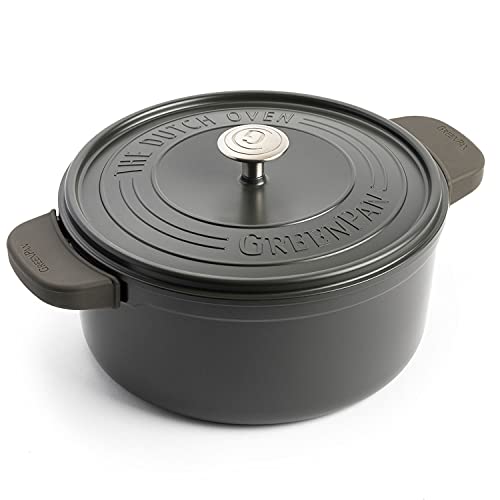 Green Pan, GREENPAN Featherweight, Ceramic Coating of Sand-derived Mineral Ingredients that does not contain any harmful substances, Double-Handed Pot
Green Pan, GREENPAN Featherweight, Ceramic Coating of Sand-derived Mineral Ingredients that does not contain any harmful substances, Double-Handed Pot