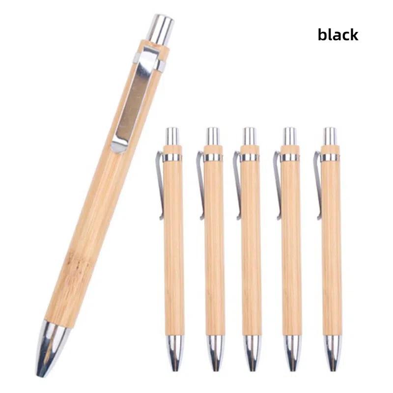4Pcs/Set Bamboo Wood Ballpoint Pen 1.0mm Bullet Tip Blue Black Ink Signature Ball Pen Office School Wrting Stationery чорний
4Pcs/Set Bamboo Wood Ballpoint Pen 1.0mm Bullet Tip Blue Black Ink Signature Ball Pen Office School Wrting Stationery чорний