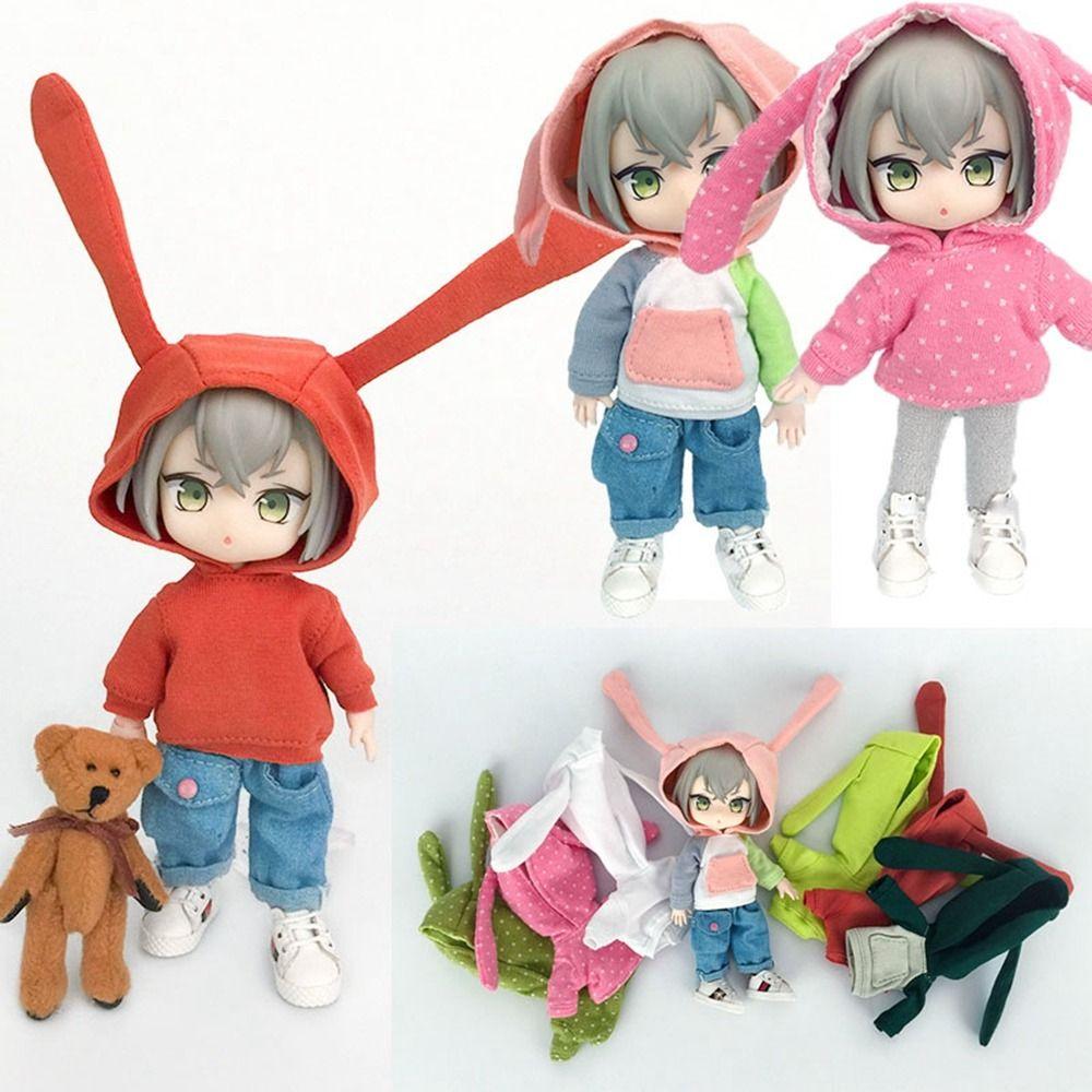 Rabbit Ear Dolls Coat Outfits 6 Colors DIY Doll Clothes 1/12 BJD/GSC Dolls/1/11 OB11 Dolls
Rabbit Ear Dolls Coat Outfits 6 Colors DIY Doll Clothes 1/12 BJD/GSC Dolls/1/11 OB11 Dolls