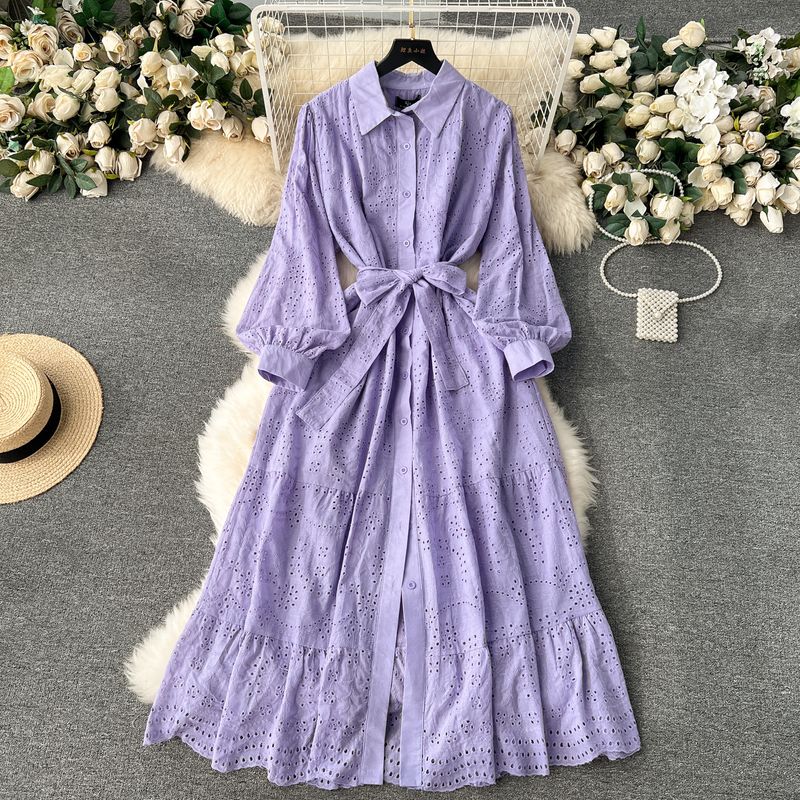 Younger Slim-Fit Long Machine Embroidery Dress Purple 2XL
Younger Slim-Fit Long Machine Embroidery Dress Purple 2XL