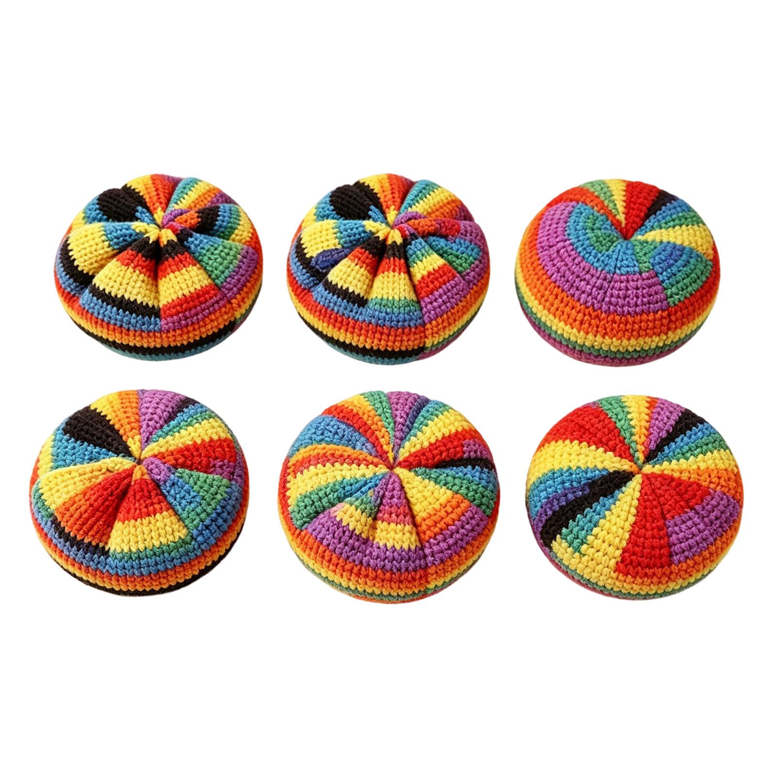 6 Pack Hand-Knitted Freestyle Footbags with Soft Pellet Filling for Beginners and Casual Use Set for Outdoor Activities and Group Play One Size
6 Pack Hand-Knitted Freestyle Footbags with Soft Pellet Filling for Beginners and Casual Use Set for Outdoor Activities and Group Play One Size