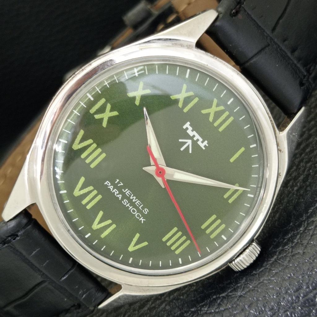 HAND-WINDING VINTAGE HMT INDIAN MENS ROMAN FIGURE GREEN DIAL WATCH a702877-1 R211-a702877
HAND-WINDING VINTAGE HMT INDIAN MENS ROMAN FIGURE GREEN DIAL WATCH a702877-1 R211-a702877