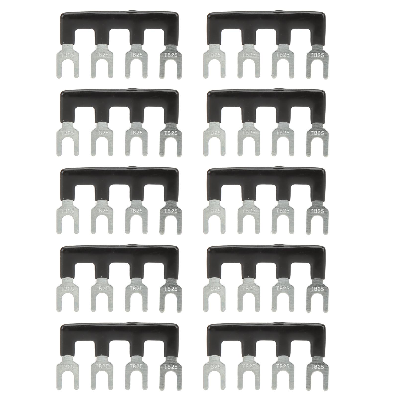 10Pcs Terminal Strip Black 25A Red Copper PVC Fork Type Good Conductivity Terminal Blocks for
10Pcs Terminal Strip Black 25A Red Copper PVC Fork Type Good Conductivity Terminal Blocks for