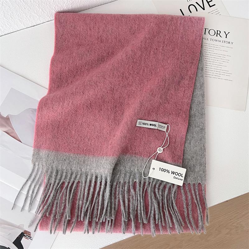 Luxury Winter 100% Wool Scarf Warm Solid 2Colours Scarf Foulard Women Men Shawl Wraps Soft Bufanda Stole Cold Weather 2025
Luxury Winter 100% Wool Scarf Warm Solid 2Colours Scarf Foulard Women Men Shawl Wraps Soft Bufanda Stole Cold Weather 2025