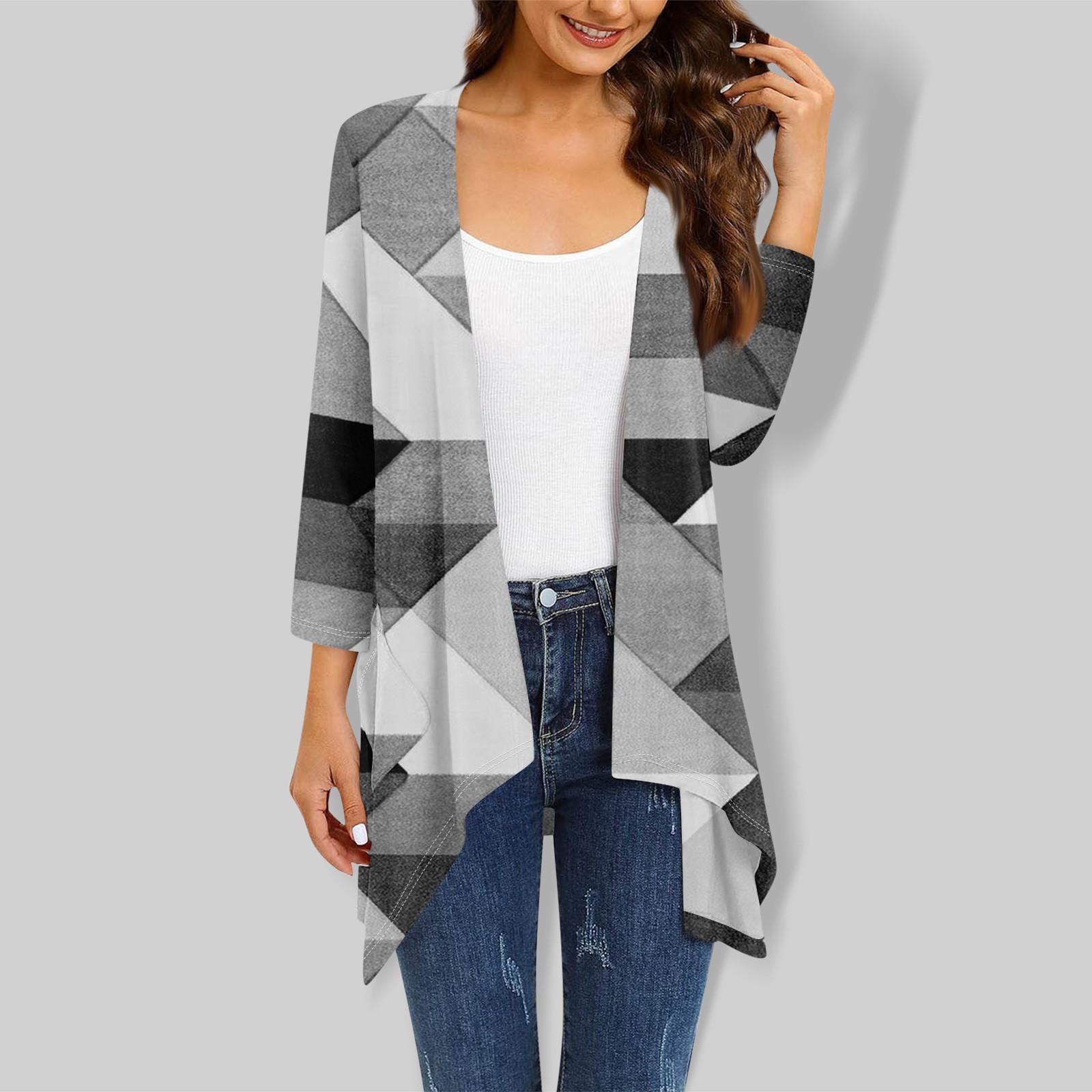 Женский кардиган с рукавом 3/4 и принтом, вязаный легкий кардиган с открытой передней частью и карманами XXXXXL
Женский кардиган с рукавом 3/4 и принтом, вязаный легкий кардиган с открытой передней частью и карманами XXXXXL