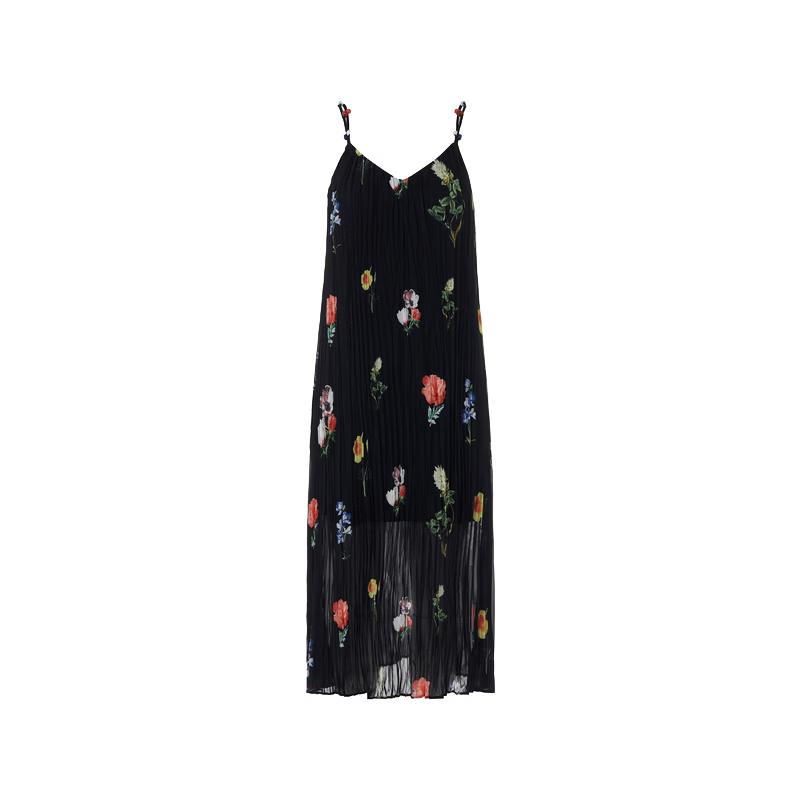 Langzi Pleated Printed Camisole Midi Dress L
Langzi Pleated Printed Camisole Midi Dress L