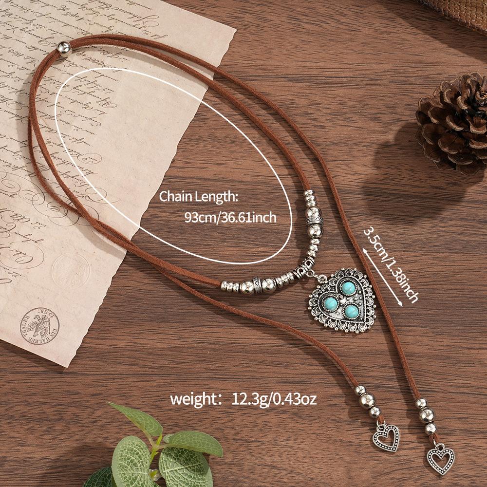 European and American Fringed Love Pendant Necklace Female Antique Zen Retro Design Versatile Collarbone Chain Accessories
European and American Fringed Love Pendant Necklace Female Antique Zen Retro Design Versatile Collarbone Chain Accessories