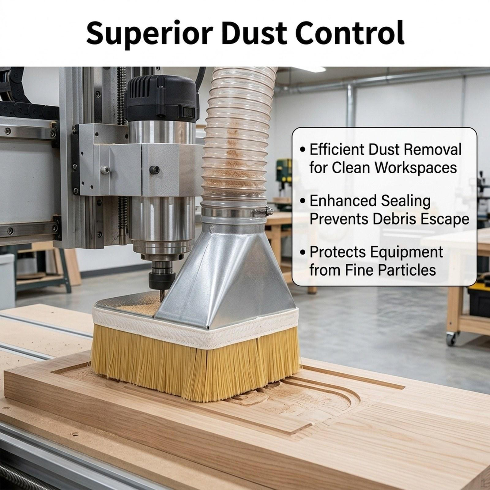 100mm X 1 CNC Vacuum Brush for Milling Machine, Replacement Router Spindle Motor, And Easy
100mm X 1 CNC Vacuum Brush for Milling Machine, Replacement Router Spindle Motor, And Easy