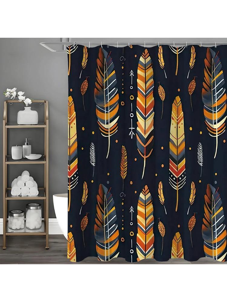 Colorful Feather Shower Curtain, Bathroom Decorative Shower Curtain, Waterproof Shower Curtain With Hooks W60H190(CM)-1 Pcs
Colorful Feather Shower Curtain, Bathroom Decorative Shower Curtain, Waterproof Shower Curtain With Hooks W60H190(CM)-1 Pcs