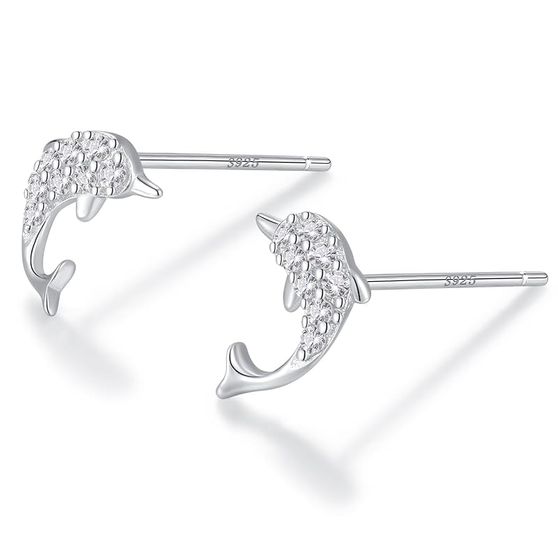 earrings silver 925 Silver925 Compatible with metal allergies dolphin Is there a dolphin dolphin Smaller delicate simple Modest pink gold zirconia
earrings silver 925 Silver925 Compatible with metal allergies dolphin Is there a dolphin dolphin Smaller delicate simple Modest pink gold zirconia