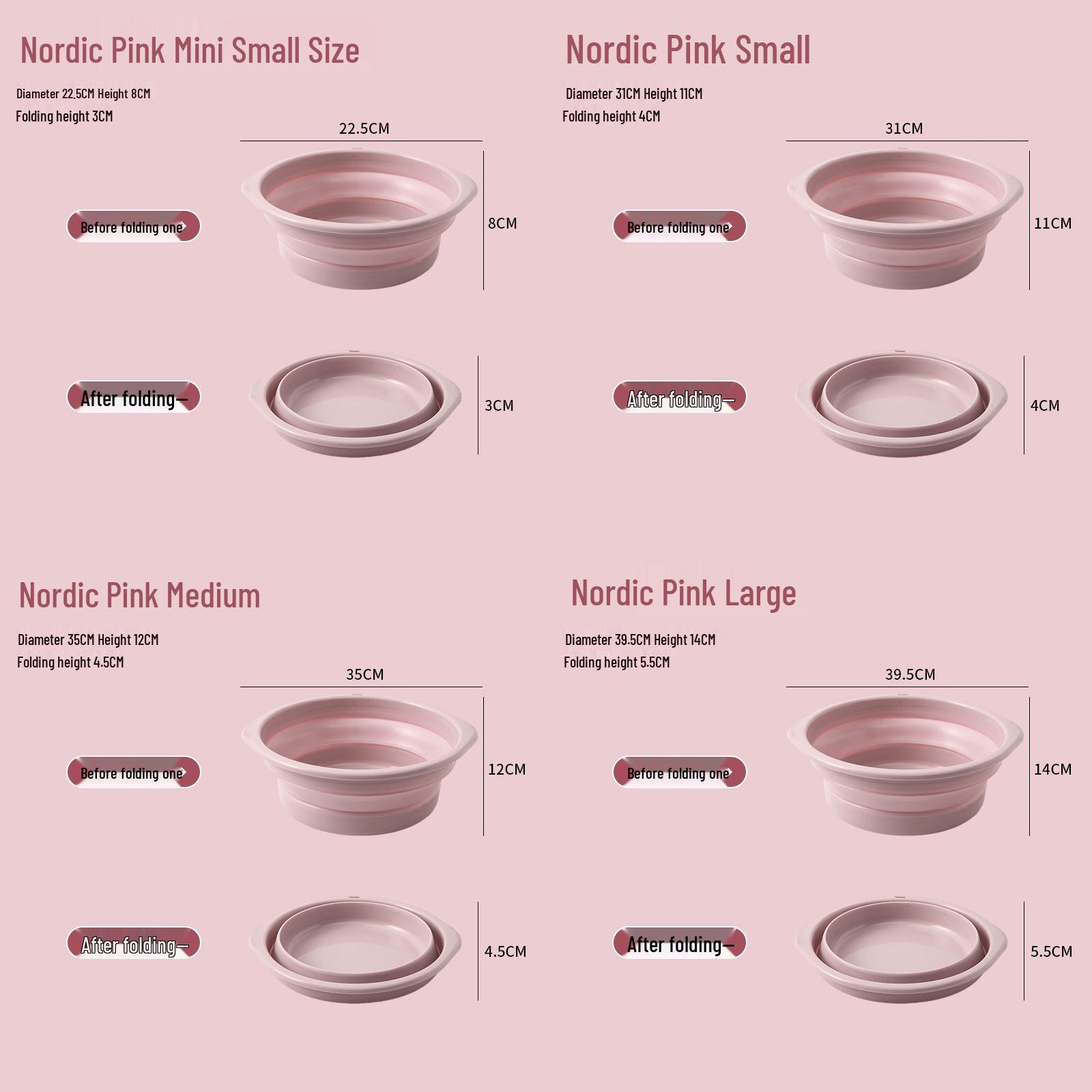 Large Silicone Folding Baby Basin - Portable and Durable for Household Use Mini Special Price 21*7.5cm
Large Silicone Folding Baby Basin - Portable and Durable for Household Use Mini Special Price 21*7.5cm