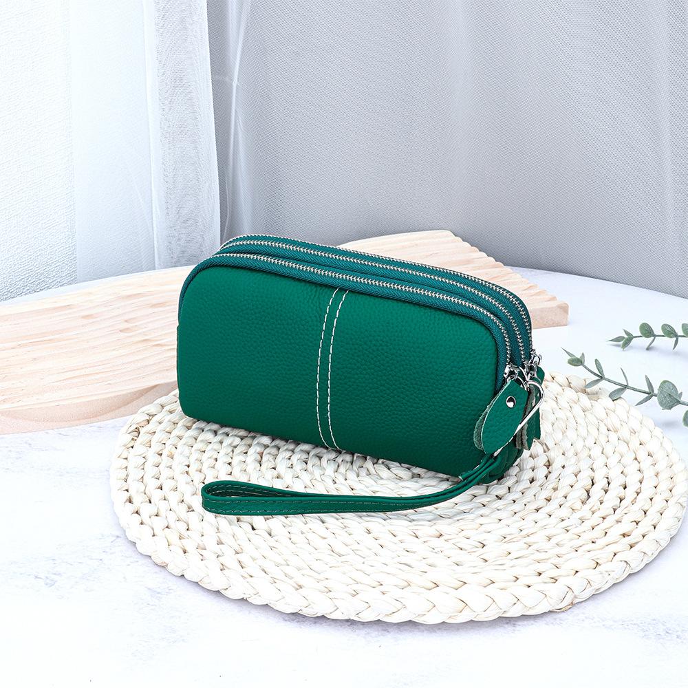 Cowhide Women Wallet Genuine Leather 3 layers Zipper Wristlet Bag Lady Clutch Coin Purse Credit Card Holder Mobile phone bag
Cowhide Women Wallet Genuine Leather 3 layers Zipper Wristlet Bag Lady Clutch Coin Purse Credit Card Holder Mobile phone bag
